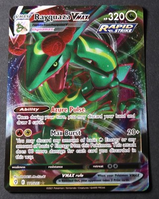Pokémon TCG Rayquaza VMAX Evolving Skies 111/203 Holo Ultra Rare - NM