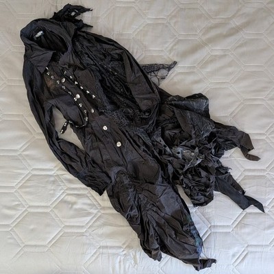 Gothic Lolita Punk H.Naoto Asymmetrical Coat Cardigan Runway Piece