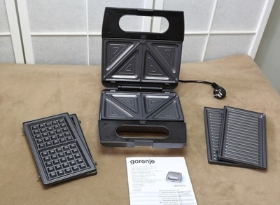 Gorenje SM703GCG 3in1 Sandwichmaker Mini-Grill Waffeleisen 733351
