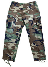 VTG M81 Military Pants Mens 34 Combat Trousers Woodland Camouflage US Army 1995