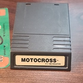 Intellivision Motocross Cart And One Overlay Only No Manual Or Box Tested Works