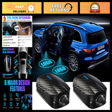 2PCS LED Car Door Light Projector - Rechargeable Ghost Shadow Lamp for All Cars