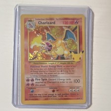 Pok mon TCG Charizard 4/102 25th Anniversary Celebrations Collection Holo Card