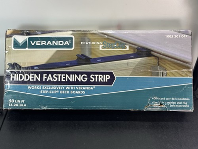 #ad Veranda Hidden Fastening Strips Works With Step Clip Deck Boards 25 Qty 50 Li Ft $37.49