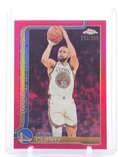 STEPHEN CURRY 2025-26 TOPPS CHROME MAGENTA REFRACTOR /399 #14 WARRIORS Q3701