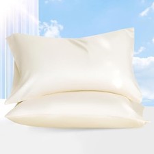 100 Tencel Pillowcase, Hair and Skin Friendly, Soft and 20x30in White