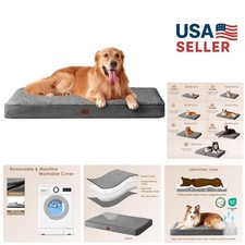 Comforting Orthopedic XL Dog Bed with Washable Cover - Perfect for Large Breeds