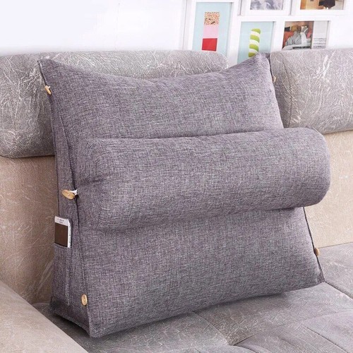 Bettlehne Lesekissen Keilabsatz Rückenlehne Lounge Sofa Kissen Sitzbettkissen - Bild 7 von 34
