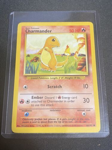 Charmander 1995 first edition pokemon card (very rare) Cascais E