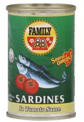 Family Sardines In Tomato Sauce Small 5.5 Can (Pack Of 15)
