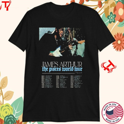 James Arthur The Pisces World Tour USA 2025 Dates T Shirts DO612