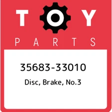 35683-33010 Toyota Disc, brake, no.3 3568333010, New Genuine OEM Part