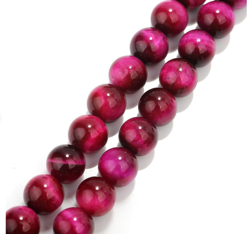 Ruby Tiger's Eye Beads Stretch Bracelet Handmade Healing Bracelet Gift for Women - Picture 6 of 6