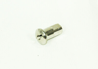 Speichen nippel , NIPPLE - Brass Nickel Plated Rolled thread 9 gauge .300''dia