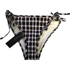  88.00 MARC BY MARC JACOBS Swimwear Black Multi Gingham Womens Small Bikini NWT