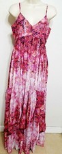 A.N.A Innuendo INCA Purple Maxi Ruffle Dress Small Beach Spring Summer