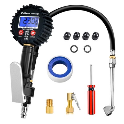 Digitaler Reifenfüller Druckluftmanometer Messgerät für Auto Fahrrad Lkw