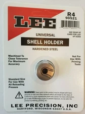 LEE 90521 R4 UNIVERSAL SHELL HOLDER FOR 223 REMINGTON 17 REM  204 RUGER  300AAC
