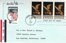 United States Scott 1344, 1249 Typewritten Address.