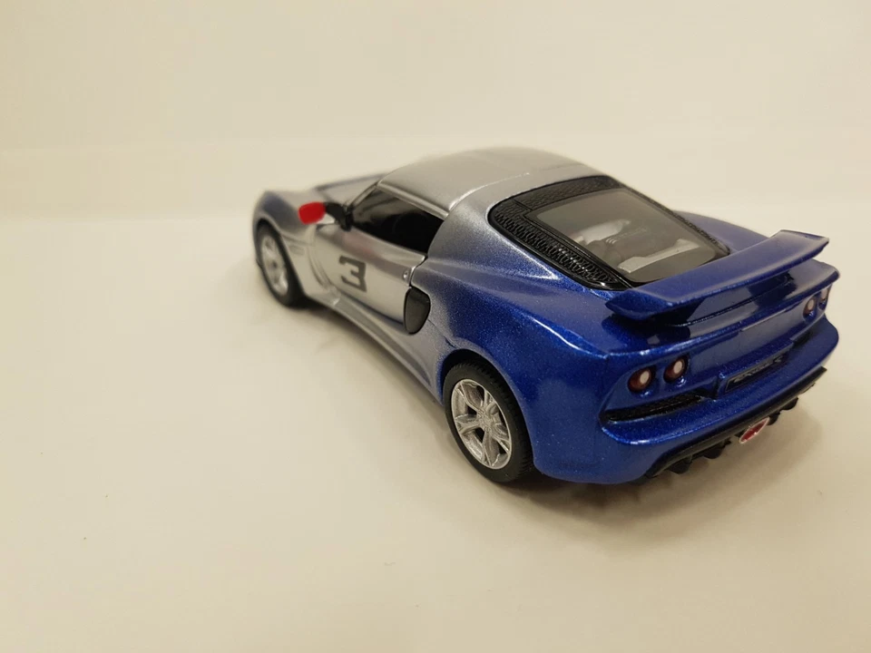 2012 Lotus Exige S Blue Kinsmart Car Toy Model 1/32 Scale Diecast Open Doors - Image 2 of 2