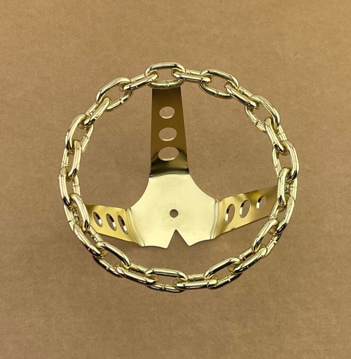 Vintage Lowrider Bicycle Chain Steering Wheel Gold Cruisers