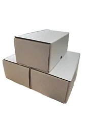 (3x) 350 CT COUNT Corrugated Cardboard Storage Box-Sport Trading Card Boxes