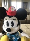 Disney Store Minnie Mouse Plush 19” Blue Skirt, Flower Pot Hat, Heels NWT — photo 3