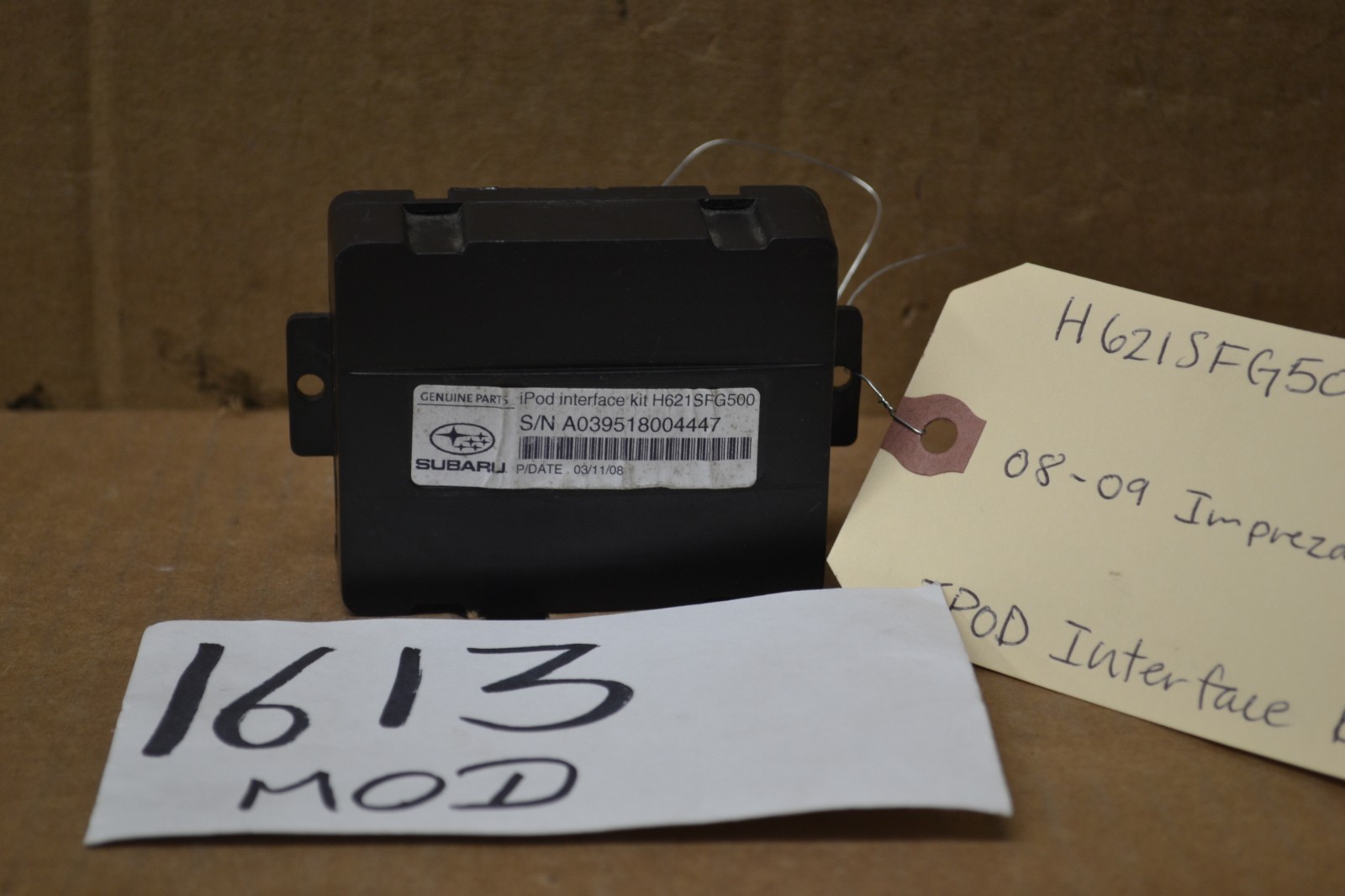 2008 2009 Subaru Impreza ipod Interface Kit Control Module Computer #1613-MOD 