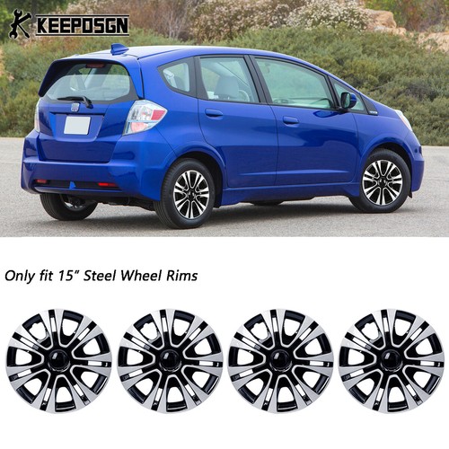 4x For Honda Fit Jazz ABS 15" Wheel Rim Cover Hubcaps Fit R15 Tire