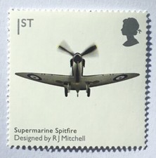 2009 1st Class Stamp Supermarine Spitfire Plane by RJ Mitchell - MNH