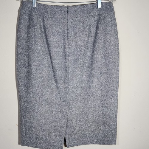 Liz Claiborne Suit Set Jacket Skirt Size 10 Gray Tweed Wool Blend Lined - Picture 5 of 20