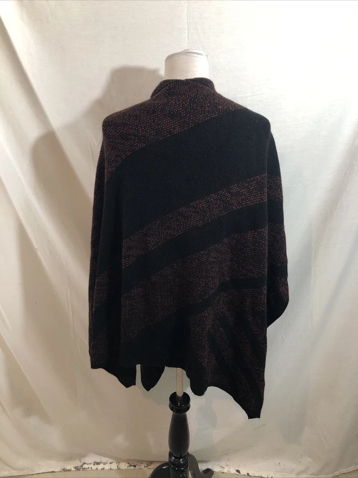 Suéter envolvente Lisa Rinna negro y borgoña - talla única para mujer Foto 3 de 4