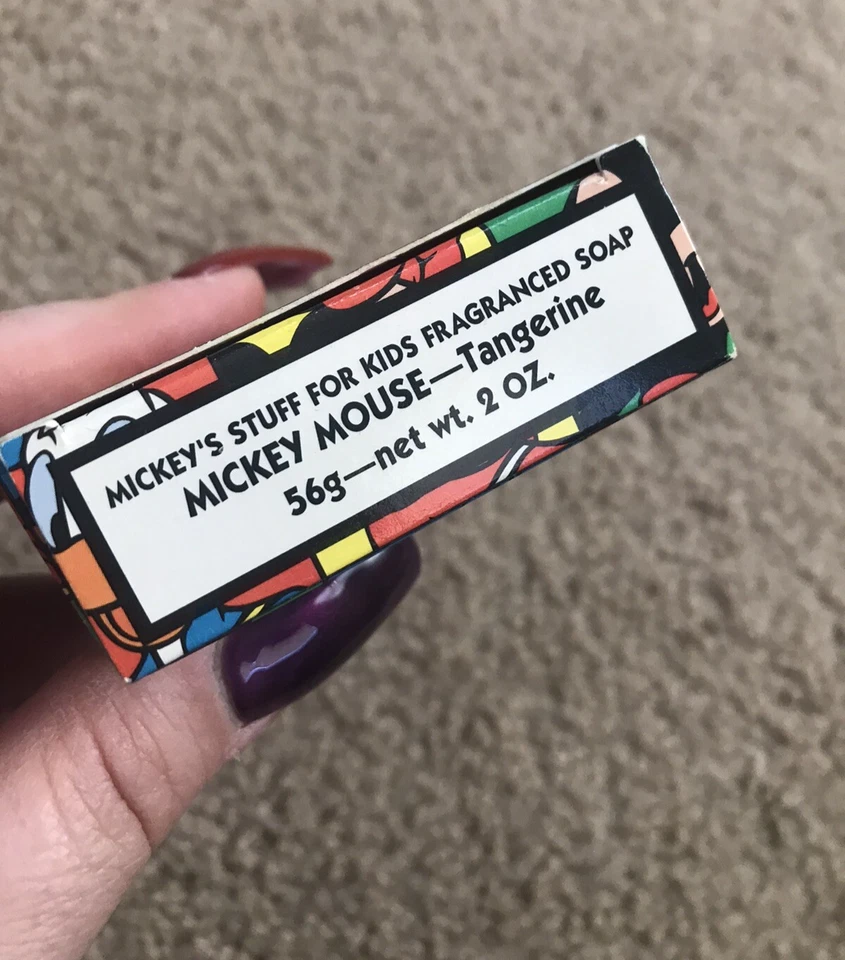 Disney Vntg Mickey Mouse 1996 Avon Soap Bar Tangerine 2oz Mickeys Stuff Kids NEW - Image 4 of 4