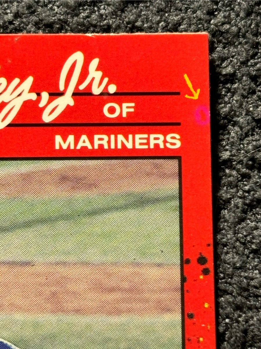 1990 Donruss #365 Ken Griffey Jr • Triple Pink Dot Error • Ultra