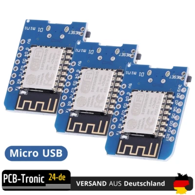 3x D1 Mini ESP8266 WiFi Wemos Mikrokontroller Entwicklungsboard Arduino NodeMCU