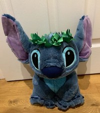 NEW Disney Store Large Stitch Hawaii Aloha 12" Plush Soft Toy Teddy Hawaiian