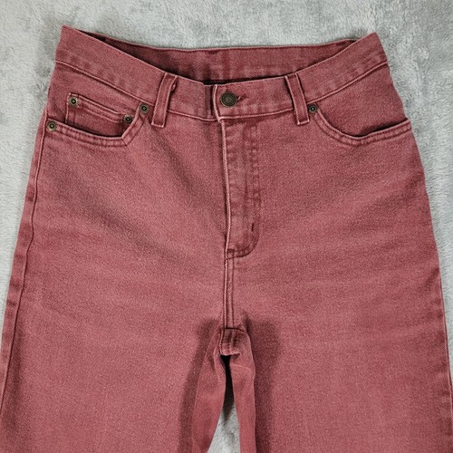 Vintage Newport News Jeans Womens 6 Red Maroon Jeanology Straight Leg 26x32 USA - Picture 3 of 12