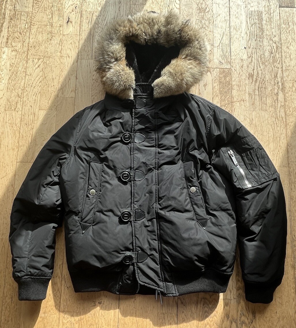 Men’s Jacket Dsquared Large With Coyote fur RRP 2400 *PRISTINE CONDITION*