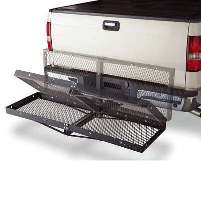 Hitch Mounted Folding Cargo Carrier for Car Truck SUV Fits