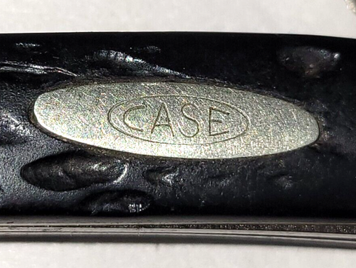 CASE XX 087PE C 1940'S 3 Blades 4" Rough Black Random Jigged Handle 63087SHPEN - Picture 9 of 13