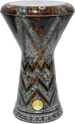 Darbuka doumbek drum 18.5/19 inch inlaid blue mother of pearl Egyptian tabla mus