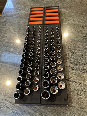#ad #ad Snap on 245sfmsfo 239sfssfo 84 pc metric sae combo foam 3 8 drive 6 pt orange $1999.95
