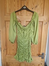 Womens Green Bodycon Party Dress Size 8