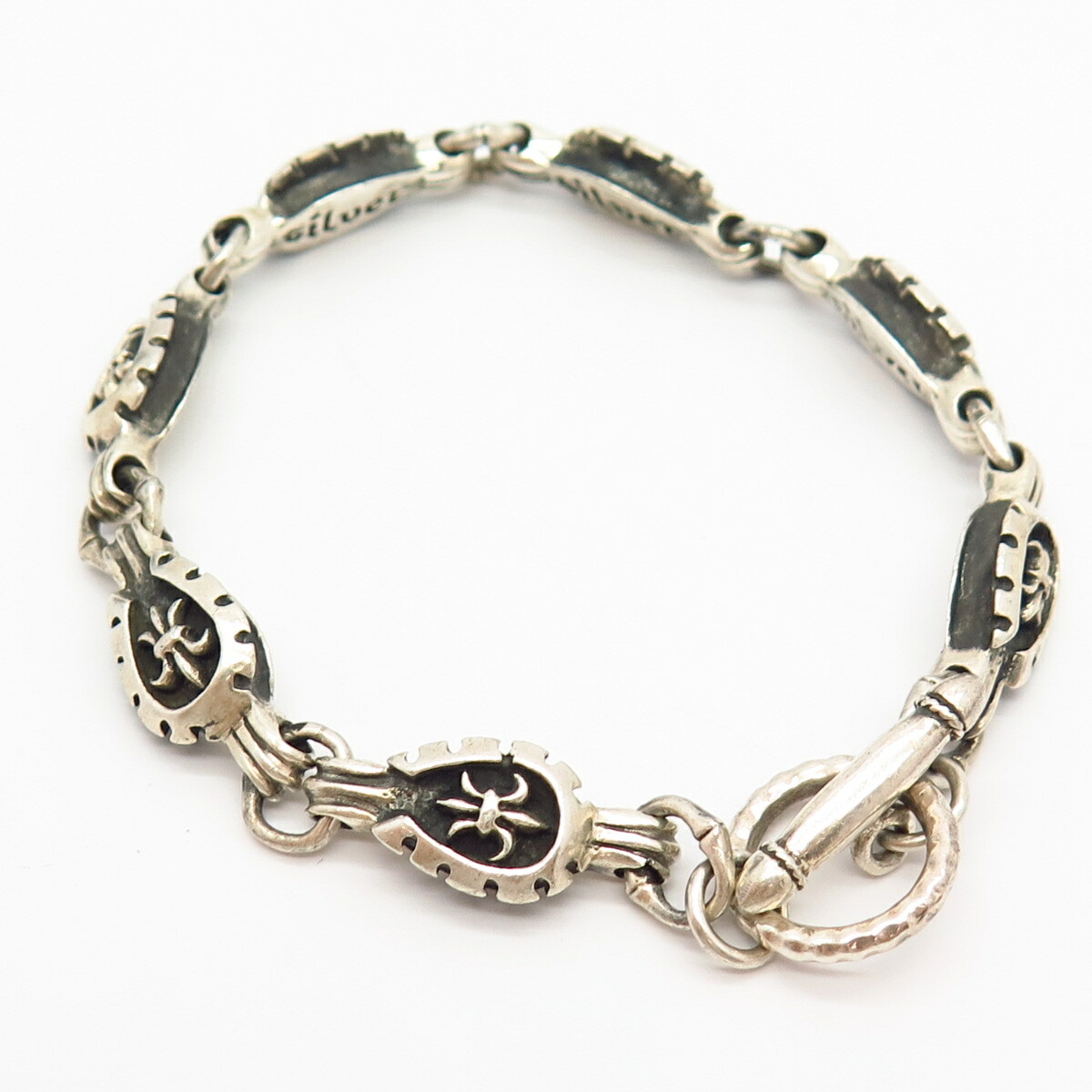 ブレスレット WILLIE and DUFFY Horseshoe bangle silver 925 handmade Native American DK 925 Sterling Silver Horseshoe Lasso