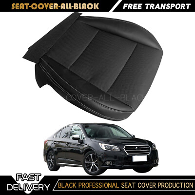 Perforated Leather Replacement Black Leather Seat Cover With White Stitching For Subaru Outback 2015-2019 - Driver Side Bottom Replacement Driver Bottom Seat Cover - Foto 5