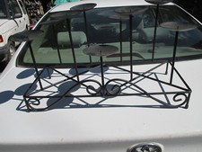 Large Heavy Wrought Iron Candelabra Candle Holder 23x10"