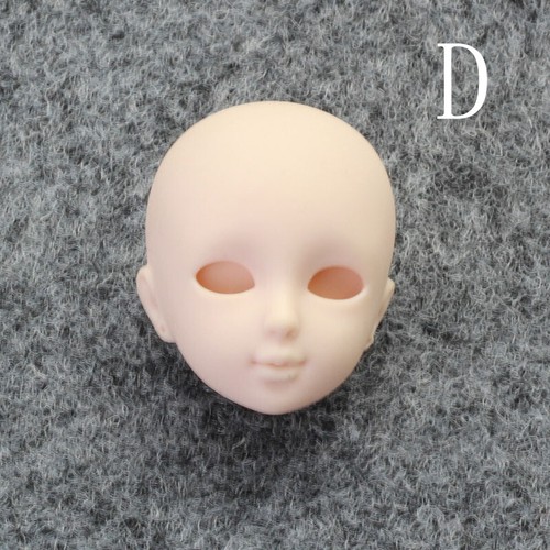 Soft DIY Doll Head For 11.5'' Doll Heads For 11.5''1/6 BJD Girl Doll's - Picture 2 of 3