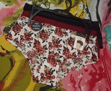 3 NEW PRIMA VALENTINA 84314 FL/WN NO PANTY LINES MICROFIBER HIPSTER PANTIES M