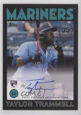 2021 Update 1986 Topps Baseball Black 108/199 Taylor Trammell #86A-TT Auto 13qg