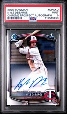 2025 Bowman Chrome Kyle DeBarge 1st Auto PSA 9 CPAKD Twins